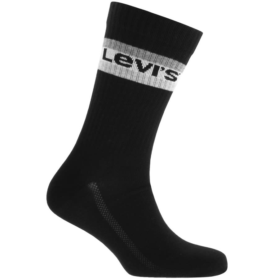 Alternative Image for ProductLevis Regular Cut 2 Pack Socks Black2